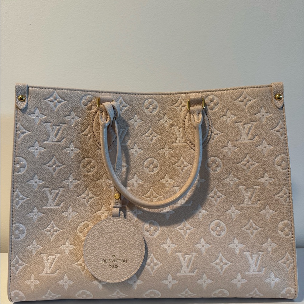 Louis Vuitton Beige Monogram Tote Bag
